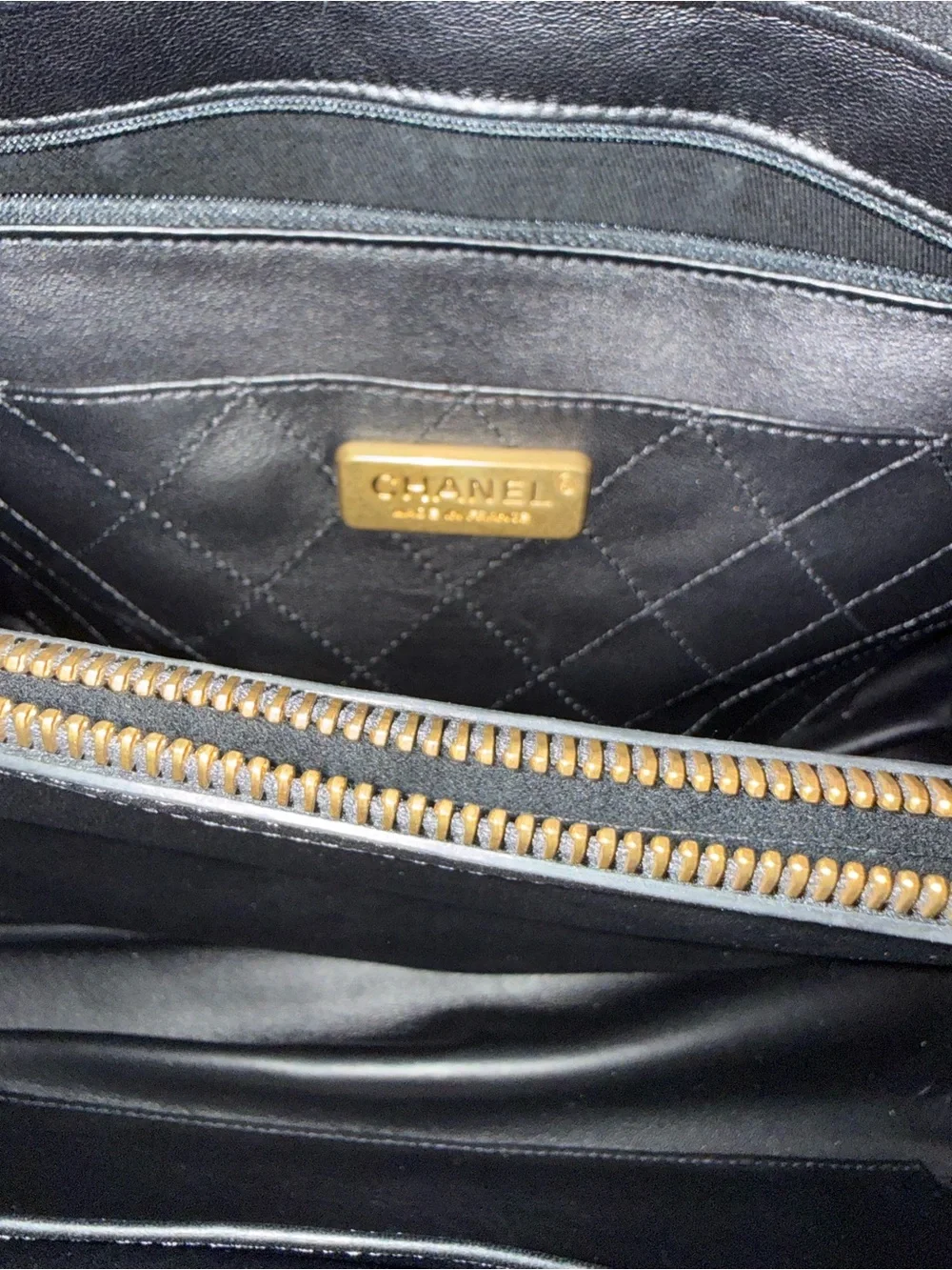 Chanel Dark Green Python Large Neo Executive Tote